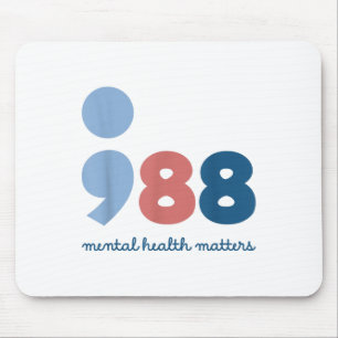 988 Psychische Gesundheit S Suizidpräventionsbewus Mousepad