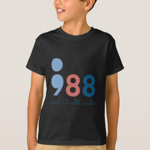 988 Psychische Gesundheitsprobleme Suizidpräventio T-Shirt