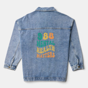 988 Semicolon Mental Health Matters Suicide Preven Jeansjacke