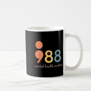 988 Semicolon Mental Health S Suizidprävention 9 Kaffeetasse