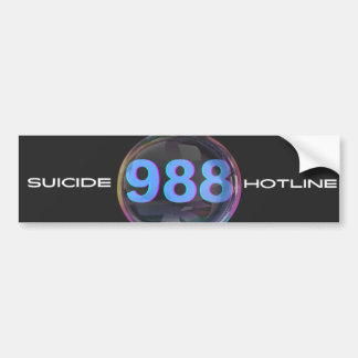 988 Sticker pare-chocs pour la prévention du suici