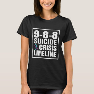 988 Suizid und Krisen Lebensader Suizidprävention T-Shirt