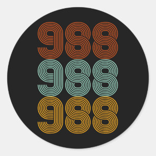 988 Suizidprävention Hotline Health Mental Aware Runder Aufkleber