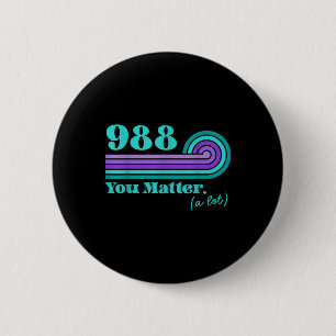 988 Suizidverhütung Mental Health Awareness Ret Button