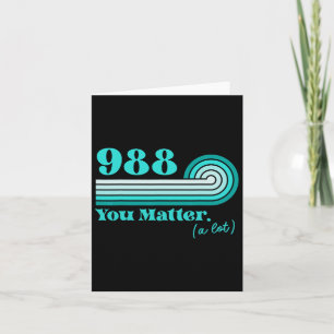 988 Suizidverhütung Mental Health Awareness Ret Karte