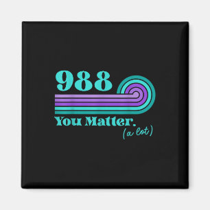 988 Suizidverhütung Mental Health Awareness Ret Magnet