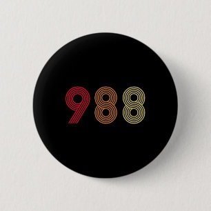 988 T-Shirt Suizidprävention Hotline Health Mental Button