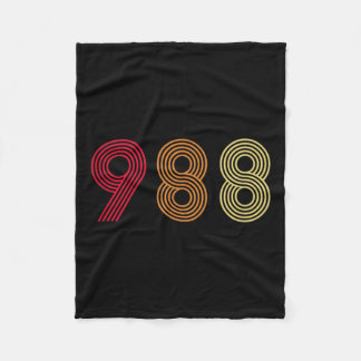 988 T-Shirt Suizidprävention Hotline Health Mental Fleecedecke