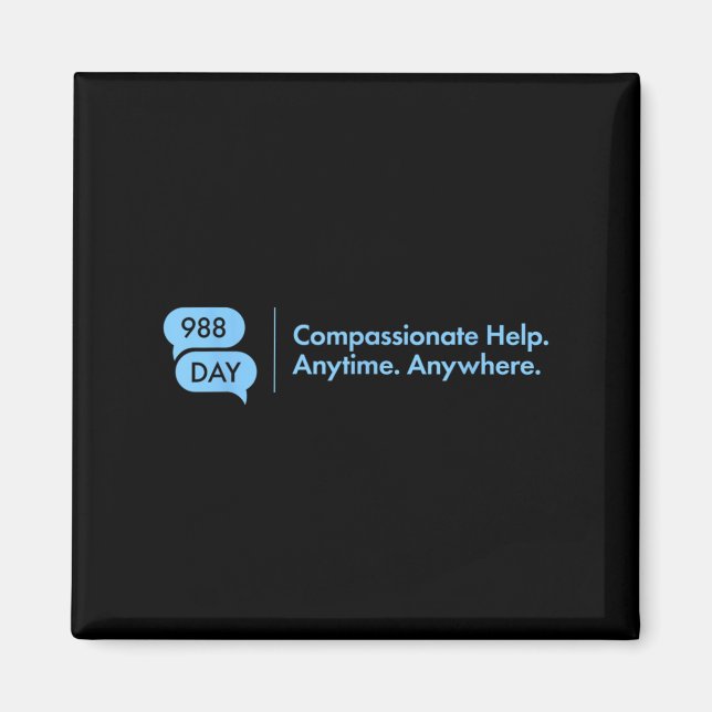 988 Tag - Suizidprävention 9_8.988 Tag Magnet (Vorne)