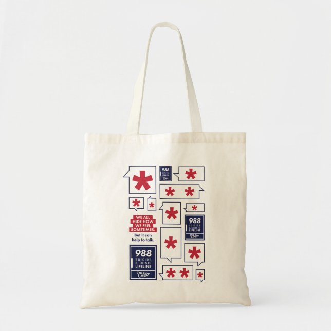 988 Tote Bag Tragetasche (Vorne)
