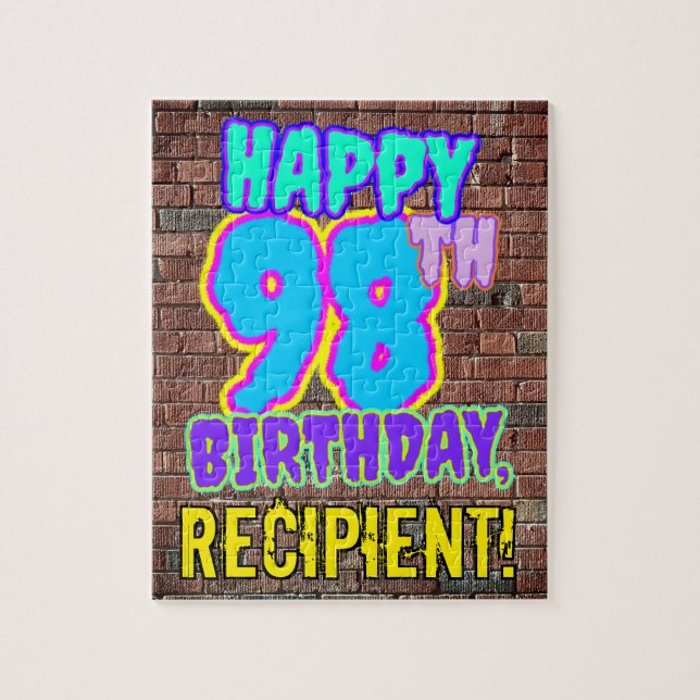 98. Geburtstag ~ Spaß, Urban Graffiti Inspiriert L (Vertikal)