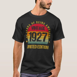 98 Jahre alt Achtundneunzig 1927 98. Geburtstag Fu T-Shirt
