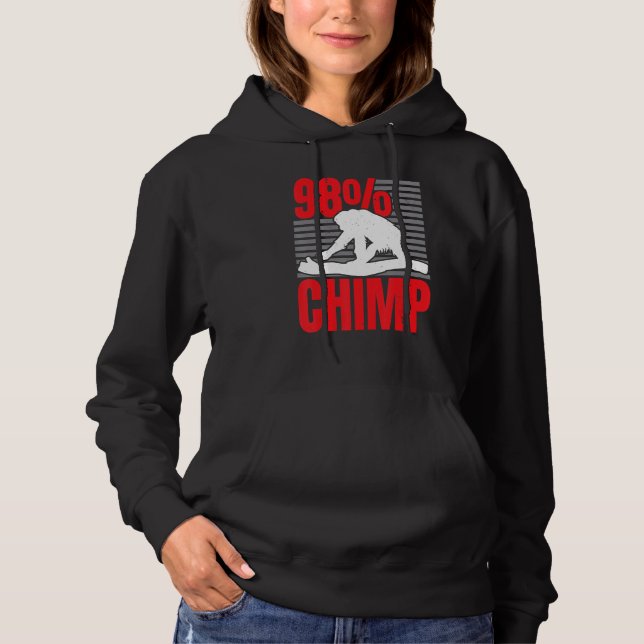98 Schimpansen-Affe   Schimpansen-Flüsterer Hoodie (Vorderseite)