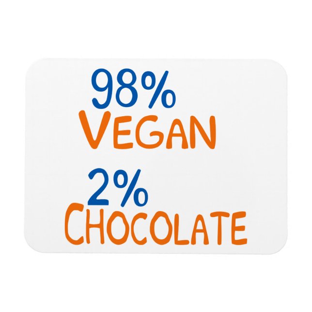 98 % Vegan Magnet (Horizontal)
