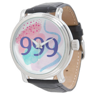 999 Angel Number Spiritual Rebirth Manifestation Armbanduhr