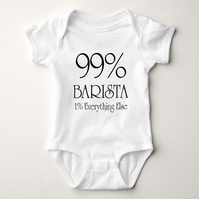 99% Barista Baby Strampler (Vorderseite)