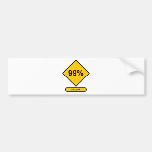 99 % besetzt autoaufkleber