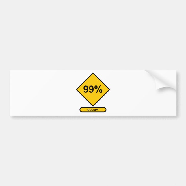 99 % besetzt autoaufkleber (Vorne)