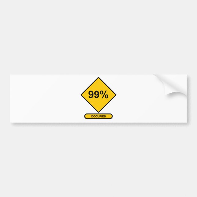 99 % besetzt autoaufkleber (Vorne)