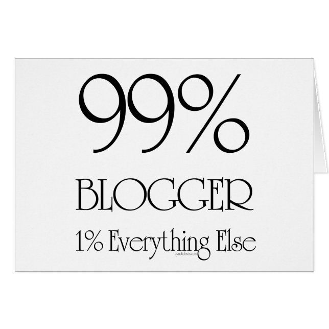99% Blogger (Vorderseite (Horizontal))