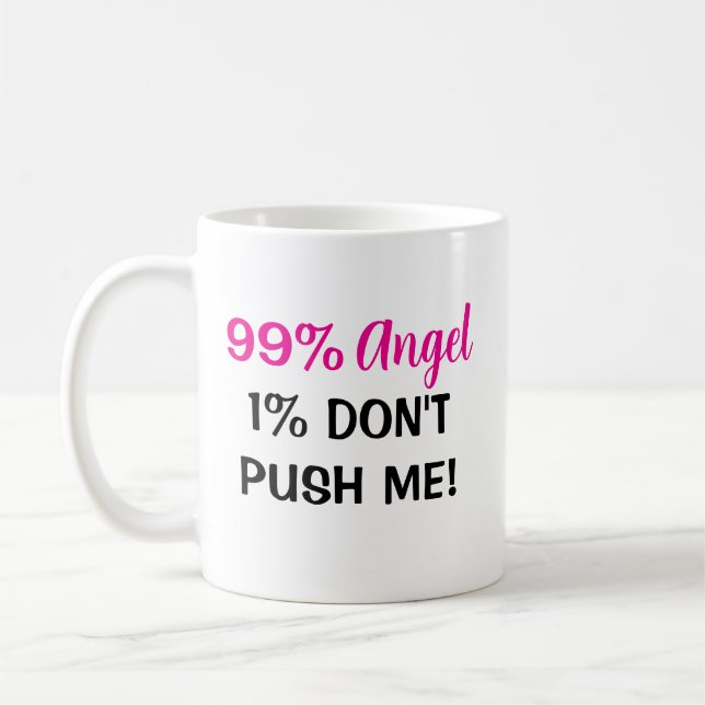 "99% Engel, 1% Höhe - Frauen-Kaffee-Tasse Kaffeetasse (Links)