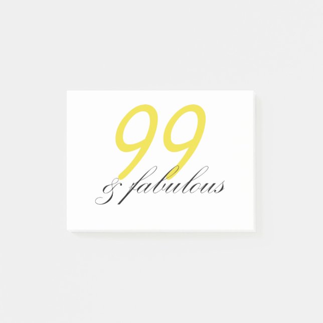 99 & Fantastisch Post-it Klebezettel (Vorderseite)