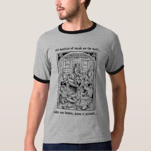 99 Flaschen Met an der Wand tshirt