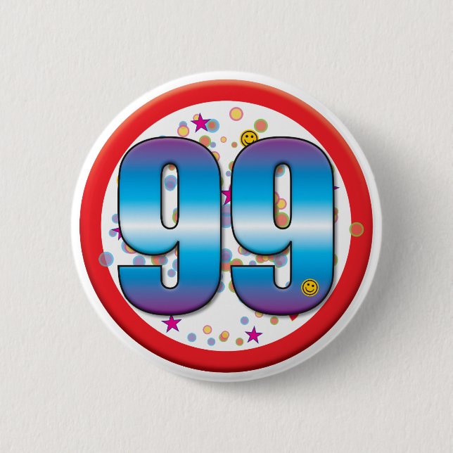 99. Geburtstag v2 Button (Vorderseite)