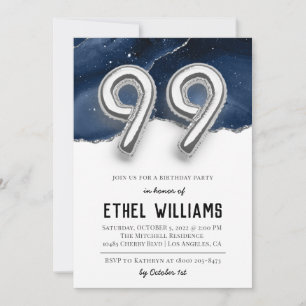 99. Geburtstagsparty Einladung