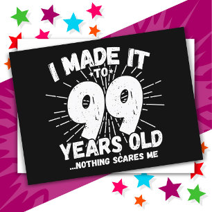 99 Jahre alter sarkastischer Meme Lustiger 99. Geb Postkarte