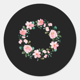 99 Jahre Loved 99 Floral 99th Runder Aufkleber