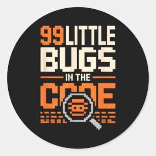 99 kleine Fehler im Code lustiger Programmierer sa Runder Aufkleber