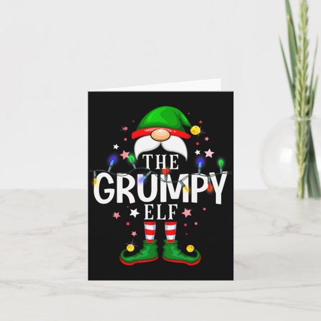 99 Matching Christmas Elf Family Pjs - The Mpy Elf Karte (Vorderseite)