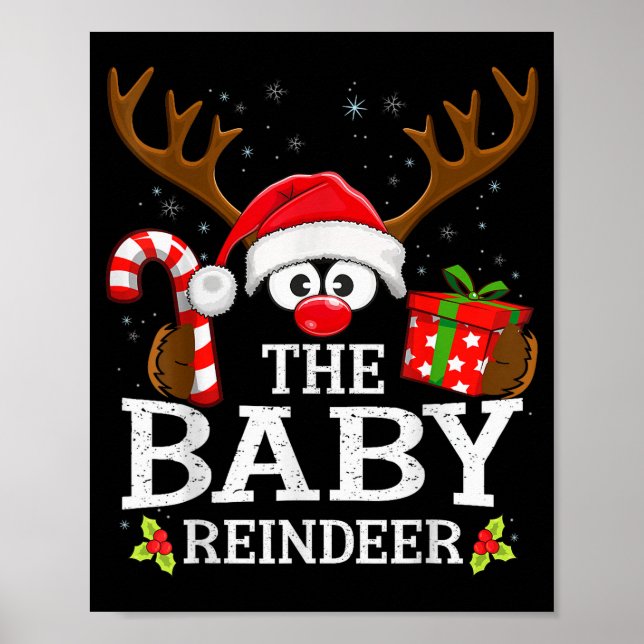 99 Matching Christmas Reindeer Squad - Uni-adults  Poster (Vorne)