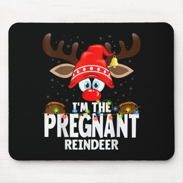 99 Matching Christmas Reindeer - Uni-adults, Black Mousepad (Vorne)