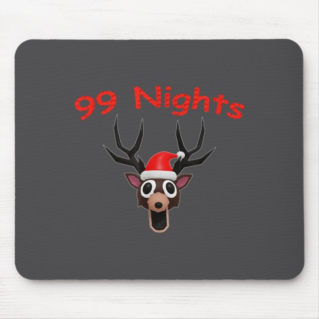 99 Nights Christmas Deer Gamer Fan Merch  Mousepad (Vorne)