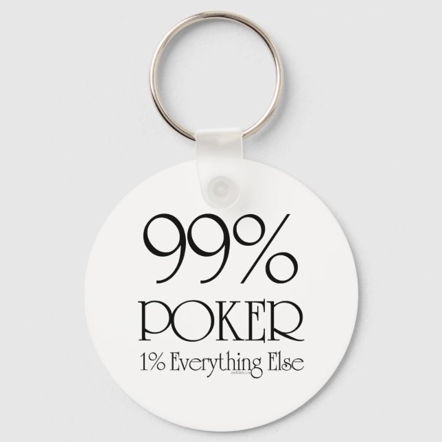 99 % Poker Schlüsselanhänger (Vorderseite)