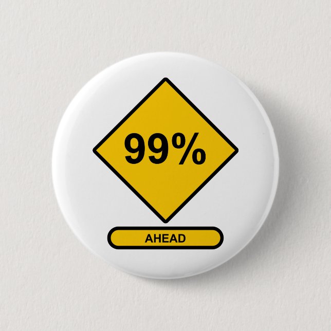 99 Prozent nach vorn Button (Vorderseite)