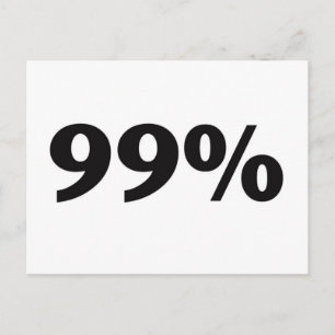 99 Prozent Postkarte