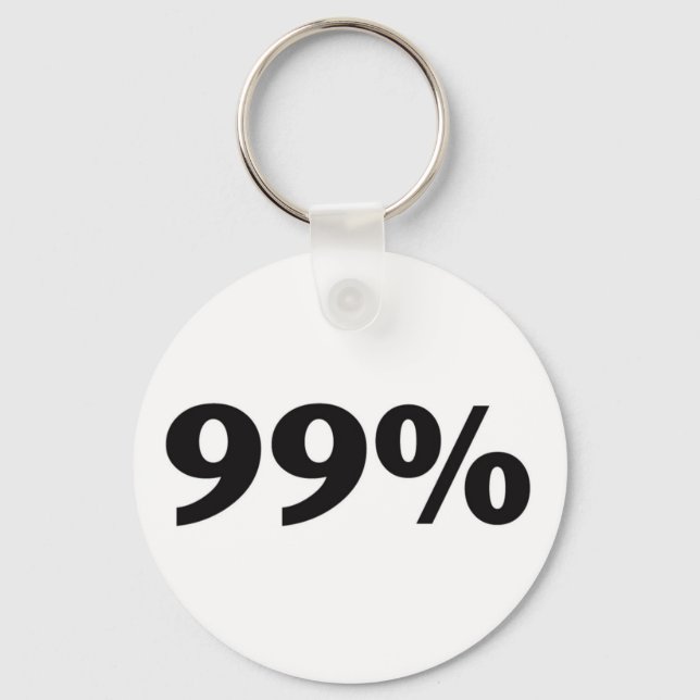 99 Prozent Schlüsselanhänger (Vorderseite)