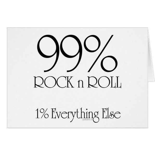 99% Rock'n'Roll (Vorderseite (Horizontal))