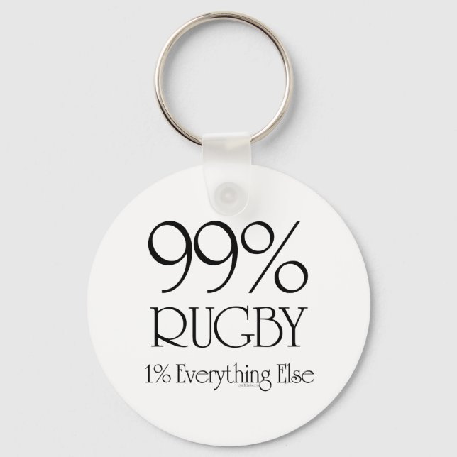99 % Rugby Schlüsselanhänger (Vorderseite)