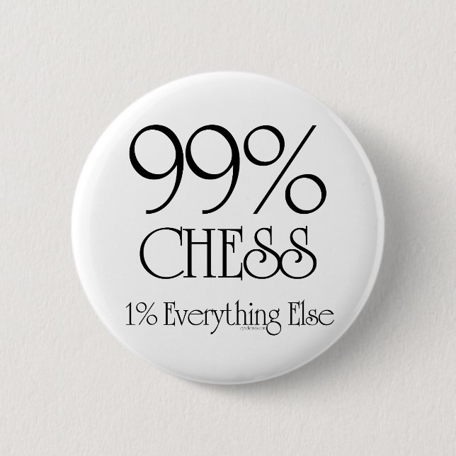 99% Schach Button (Vorderseite)