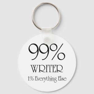 99 % Schriftsteller Schlüsselanhänger