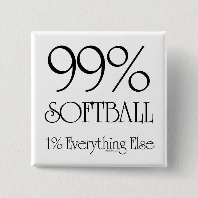 99% Softball Button (Vorderseite)