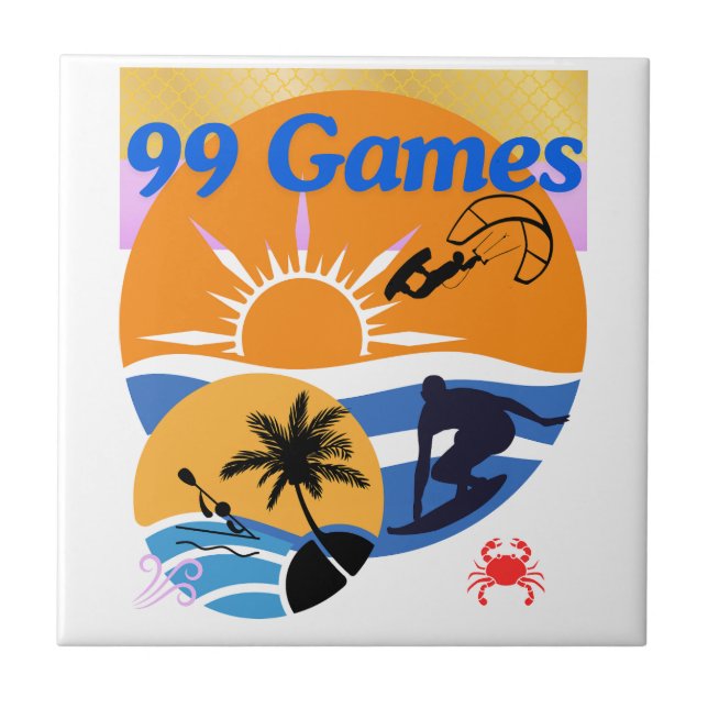 99 Sommerspiele Fliese (Vorderseite)
