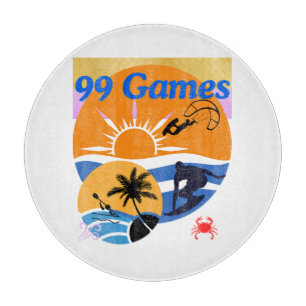 99 Sommerspiele Schneidebrett