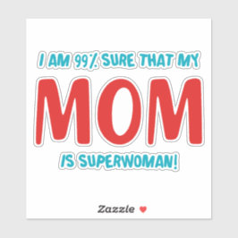 99% Superwoman Aufkleber