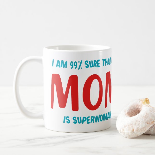 99% Superwoman Kaffeetasse (Mit Donut)