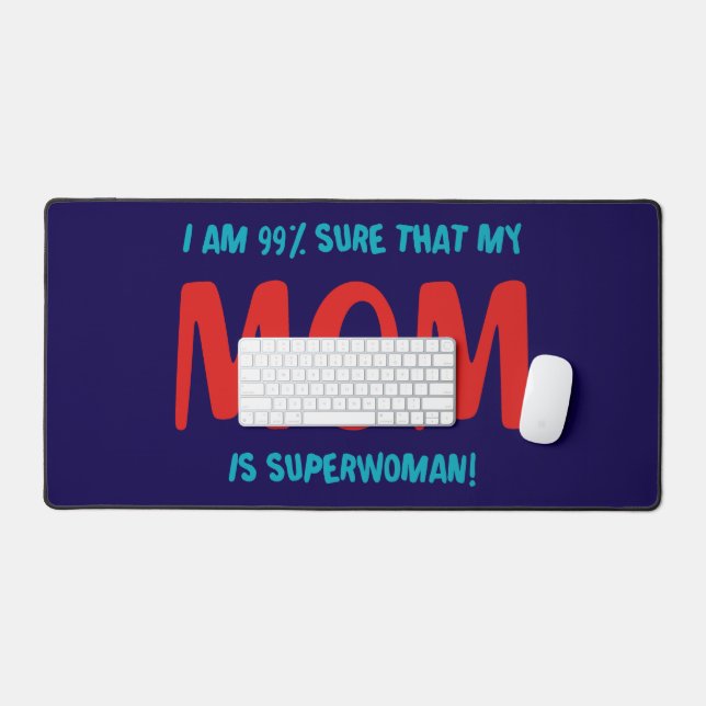 99% Superwoman Schreibtischunterlage (Tastatur & Maus)